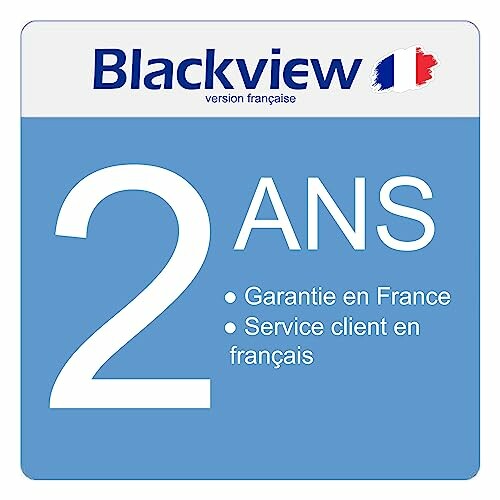 Blackview 2-year French warranty information.