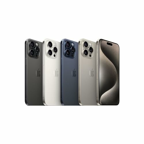 iPhone 15 Pro models in various colors