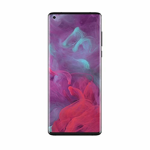 Smartphone with a vibrant, abstract colorful display.