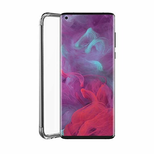 Smartphone with colorful abstract screen and case